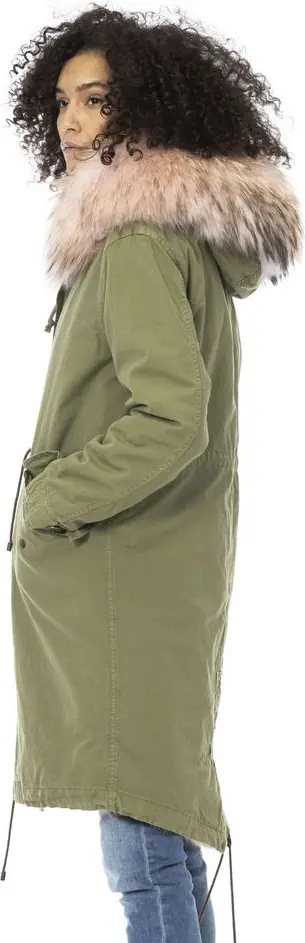 MR & MRS ITALY Parka Ayollar uchun Army Paxta Parka