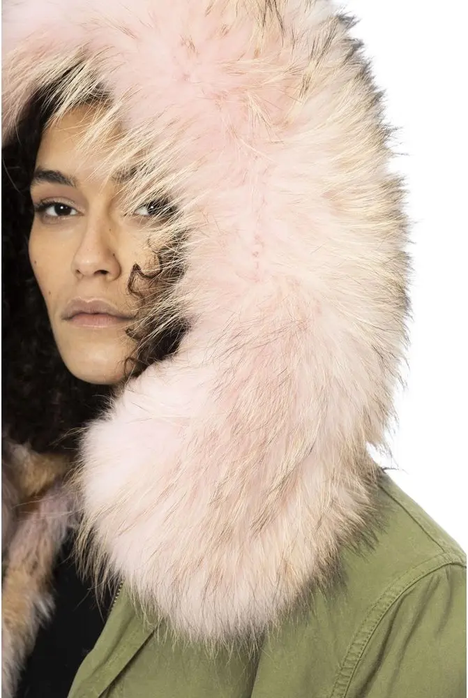 MR & MRS ITALY Parka Ayollar uchun Army Paxta Parka