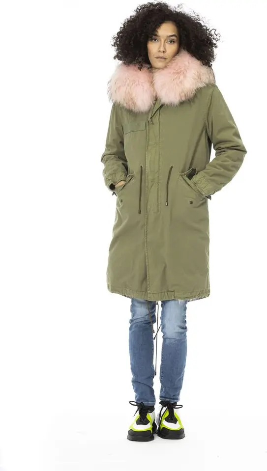 MR & MRS ITALY Parka Ayollar uchun Army Paxta Parka