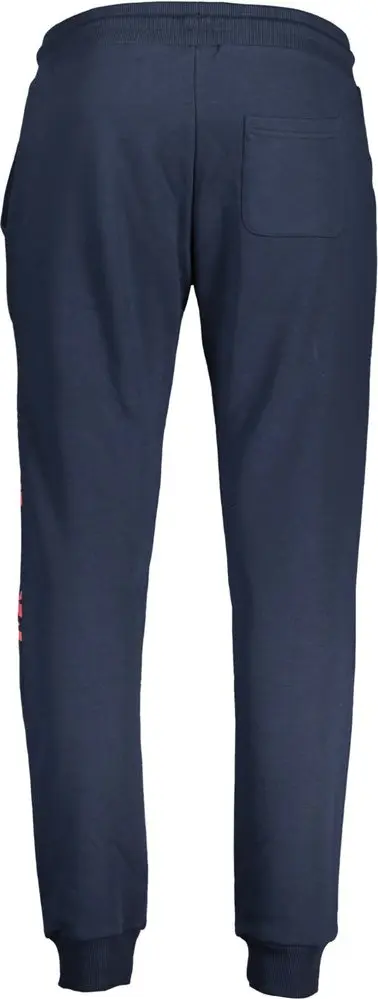Blue Cotton Pant cavalli CLASS