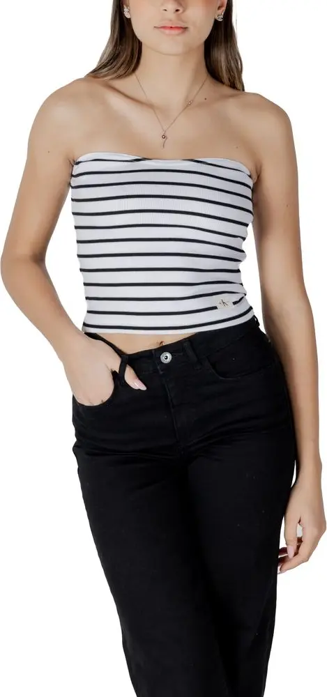 Белый топ Calvin Klein Jeans из переработанного хлопка