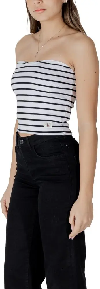 Белый топ Calvin Klein Jeans из переработанного хлопка