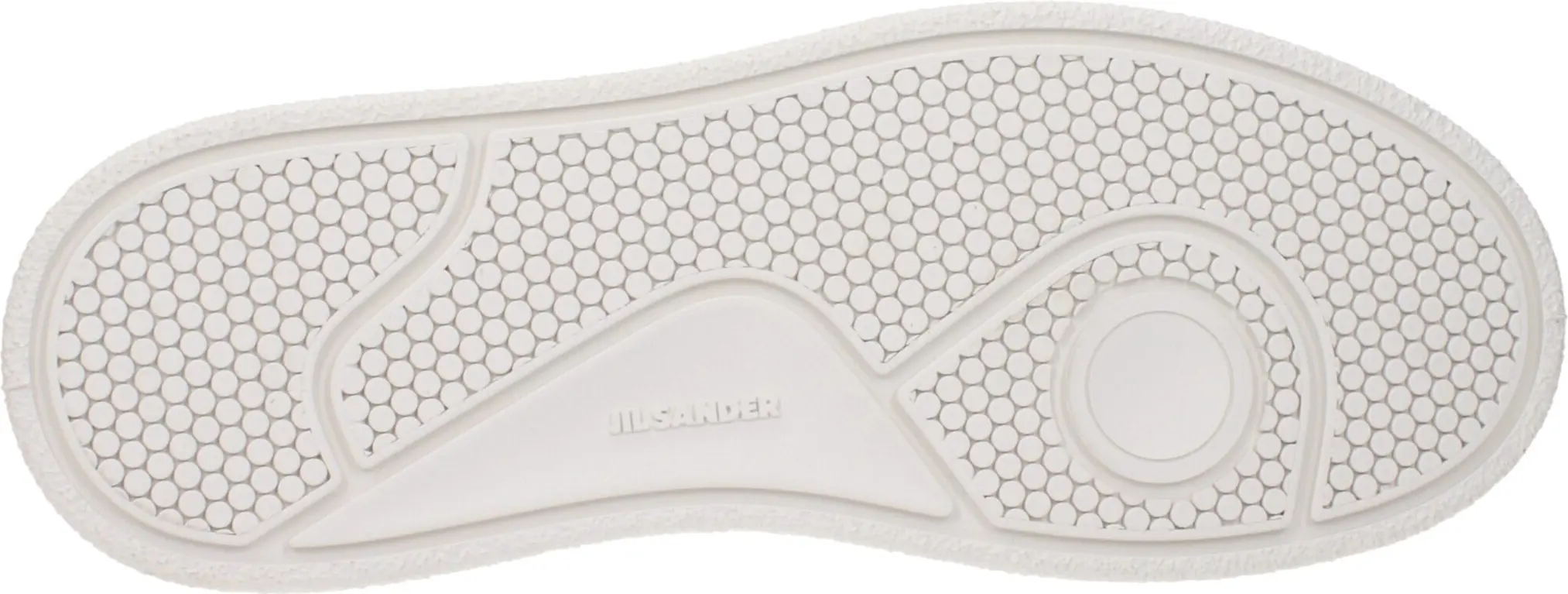 White Leather Platform Sneakers Jil Sander