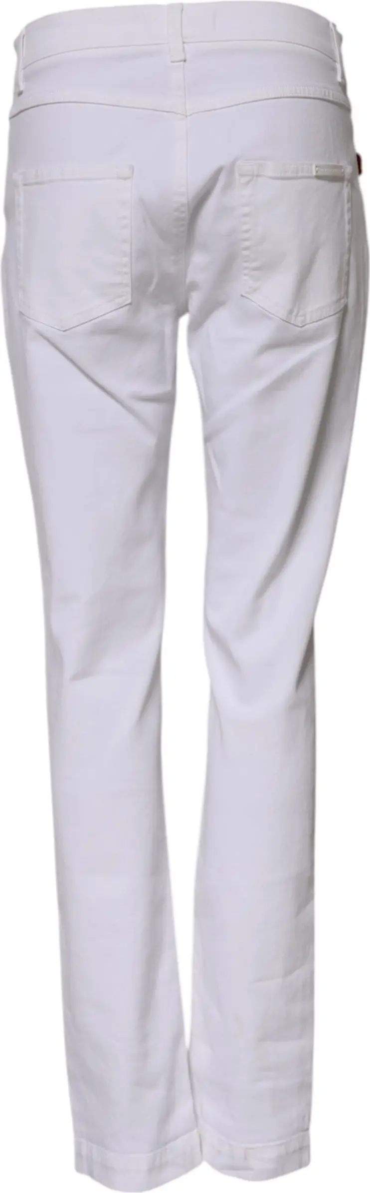 White Floral Sequined Embroid GIRLY Denim Jeans