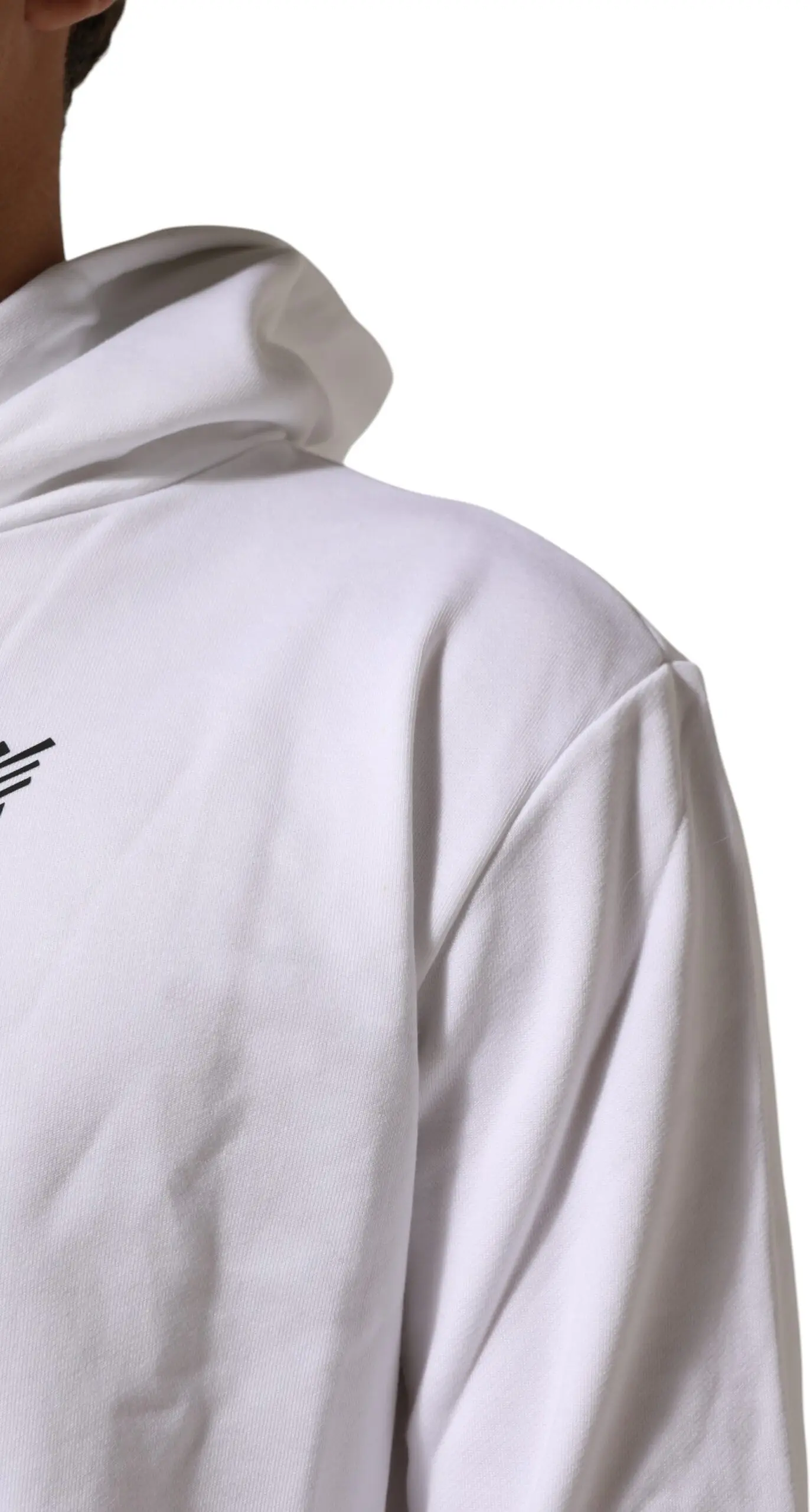 White Sacred Heart Hooded Sweatshirt Sweater Dolce & Gabbana