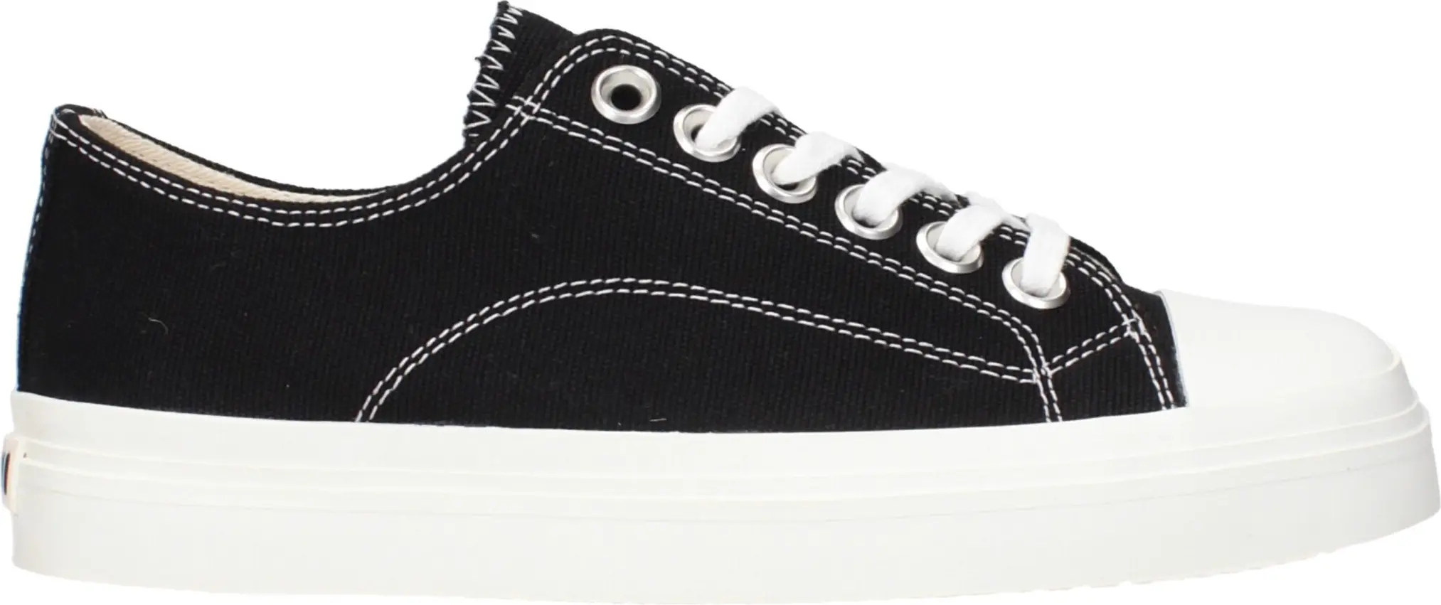 Black Fabric Low Top Sneakers Moschino