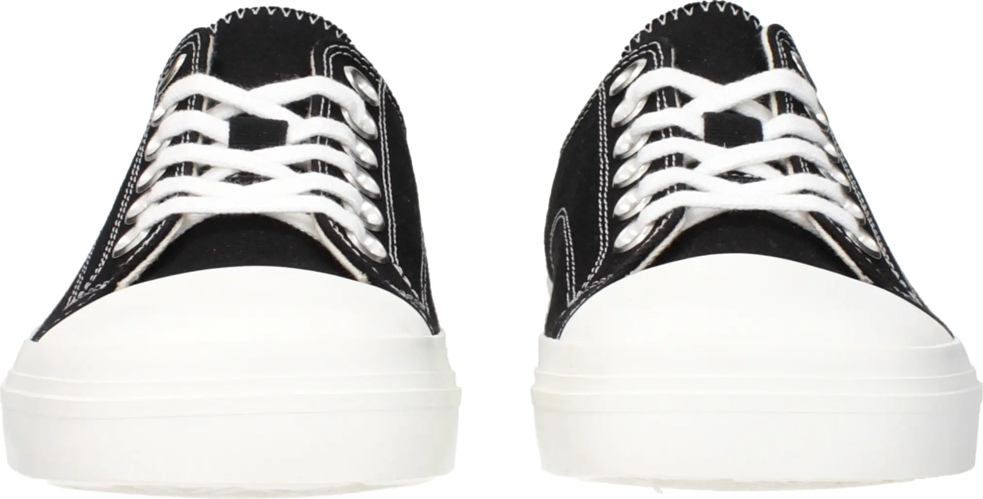 Black Fabric Low Top Sneakers Moschino