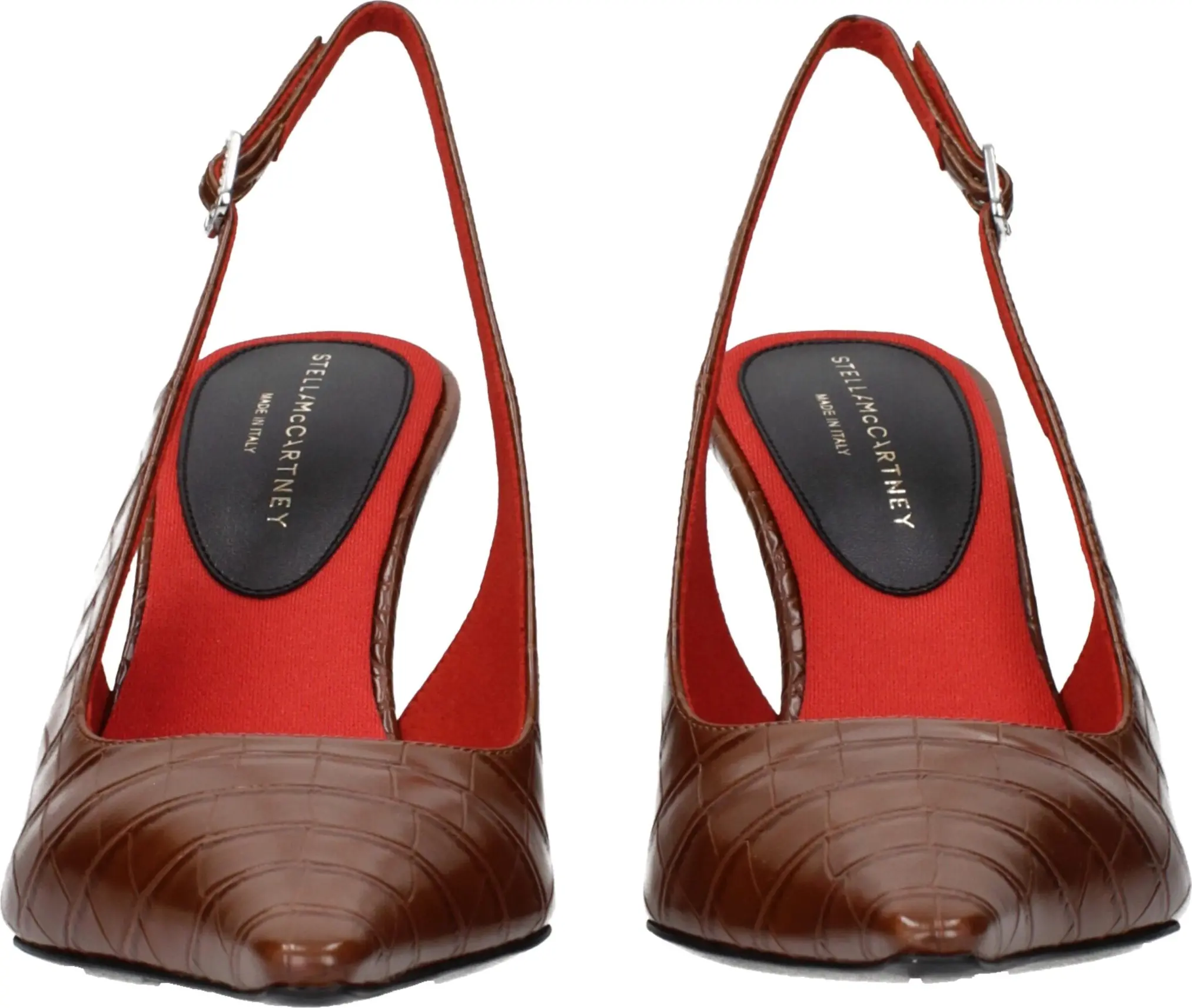 Stella McCartney jigarrang teri baland poshna tuflilari