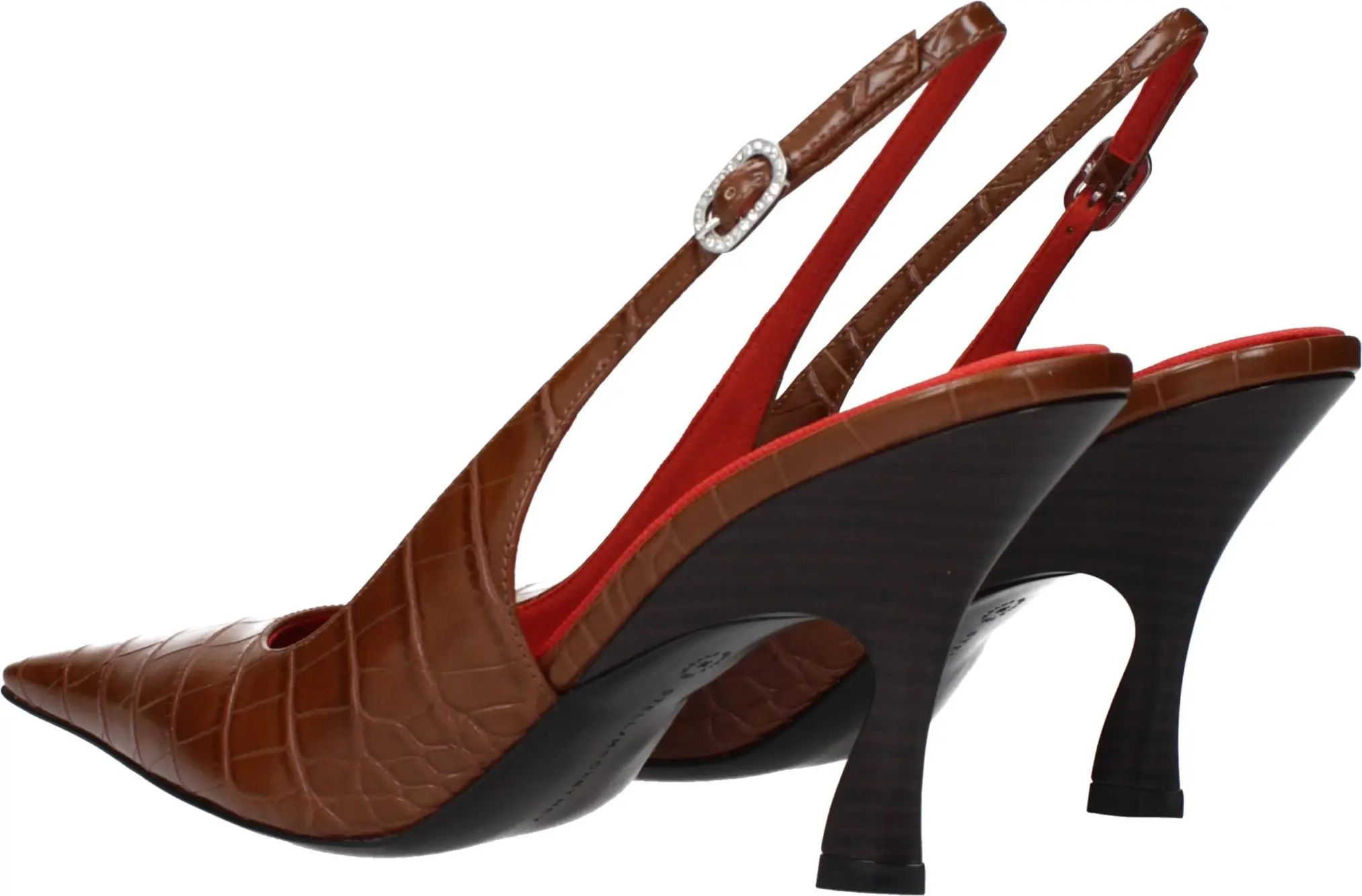 Stella McCartney jigarrang teri baland poshna tuflilari
