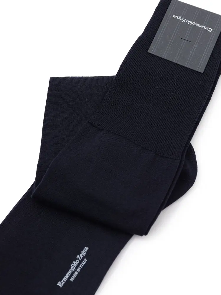 Blue Wool Socks ZEGNA