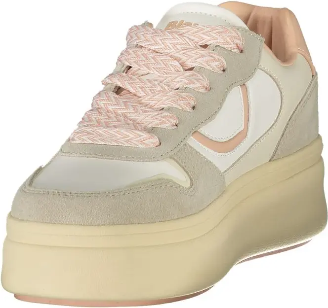 White Polyester Sneaker Blauer