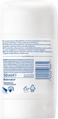 Антиперспирант-стик Nivea Black & White Invisible Clear