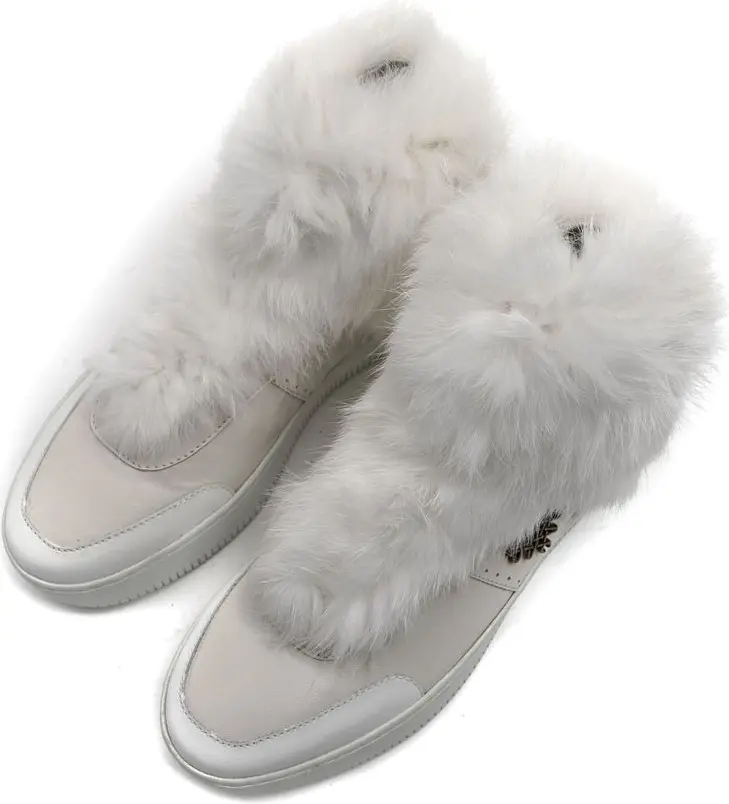 White Cotton Sneaker MR & MRS ITALY