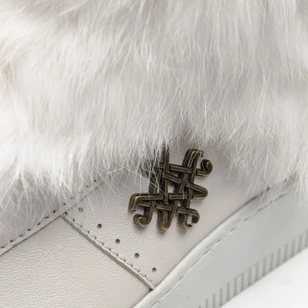 White Cotton Sneaker MR & MRS ITALY