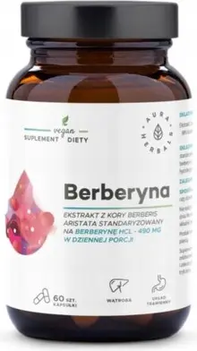 Витаминная сыворотка Aura Herbals Берберин 500 мг для метаболизма диабета