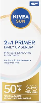 Serum Nivea Sun 2 In 1 Primer Daily Uv Serum Spf 50+