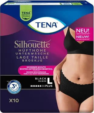 TENA Silhouette Plus katta o'lchamdagi peshobni ushlab turish vositasi
