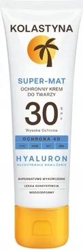 Kolastyna Quyoshdan Himoyalovchi Yuz Kremi Super Matte SPF 30