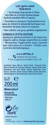 Lotion Nivea Hydrating After Sun