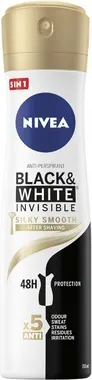 Антиперспирант спрей Nivea Black & White Invisible Silky Smooth