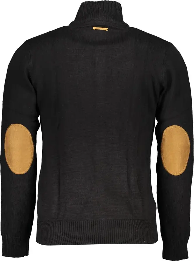 Black Cotton Sweater Diego Venturino