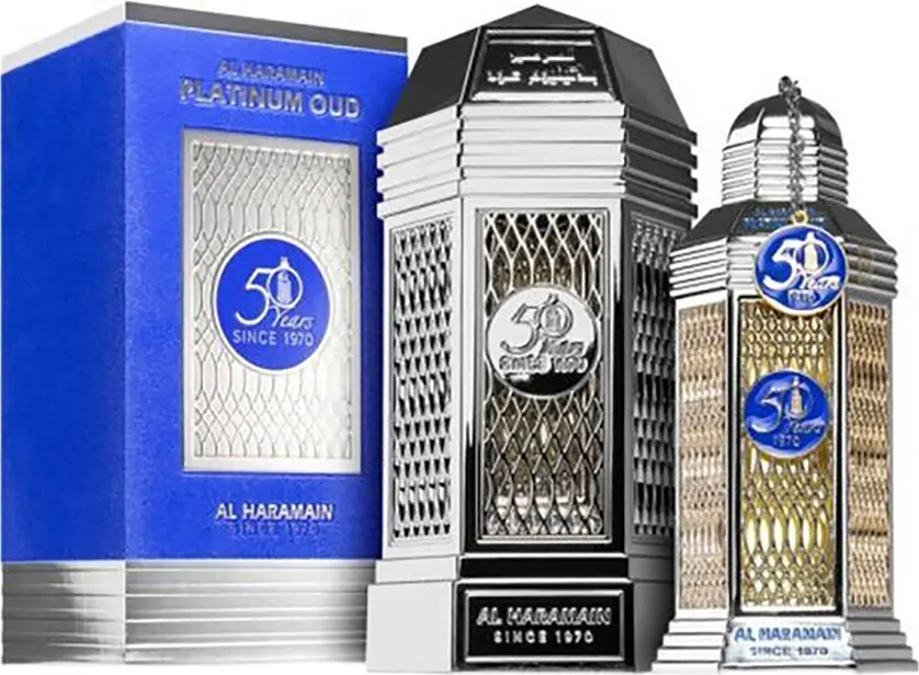 Eau De Parfum Al Haramain 50 Years Platinum Oud