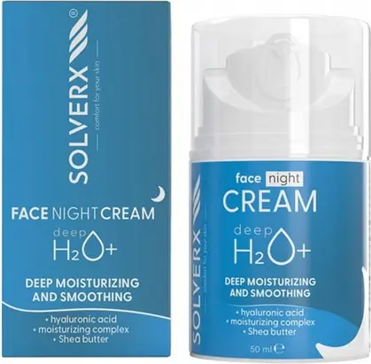 Ночной крем Solverx Deep H2o+