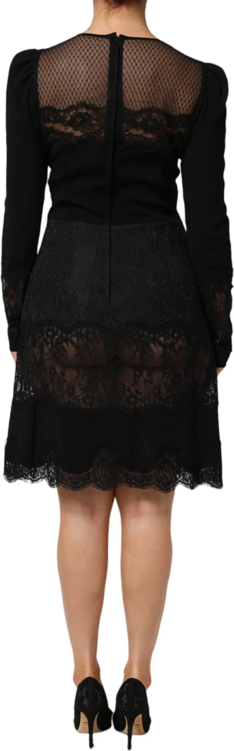 Qoragulli dantelli Sheath A-line ko'ylak Dolce & Gabbana