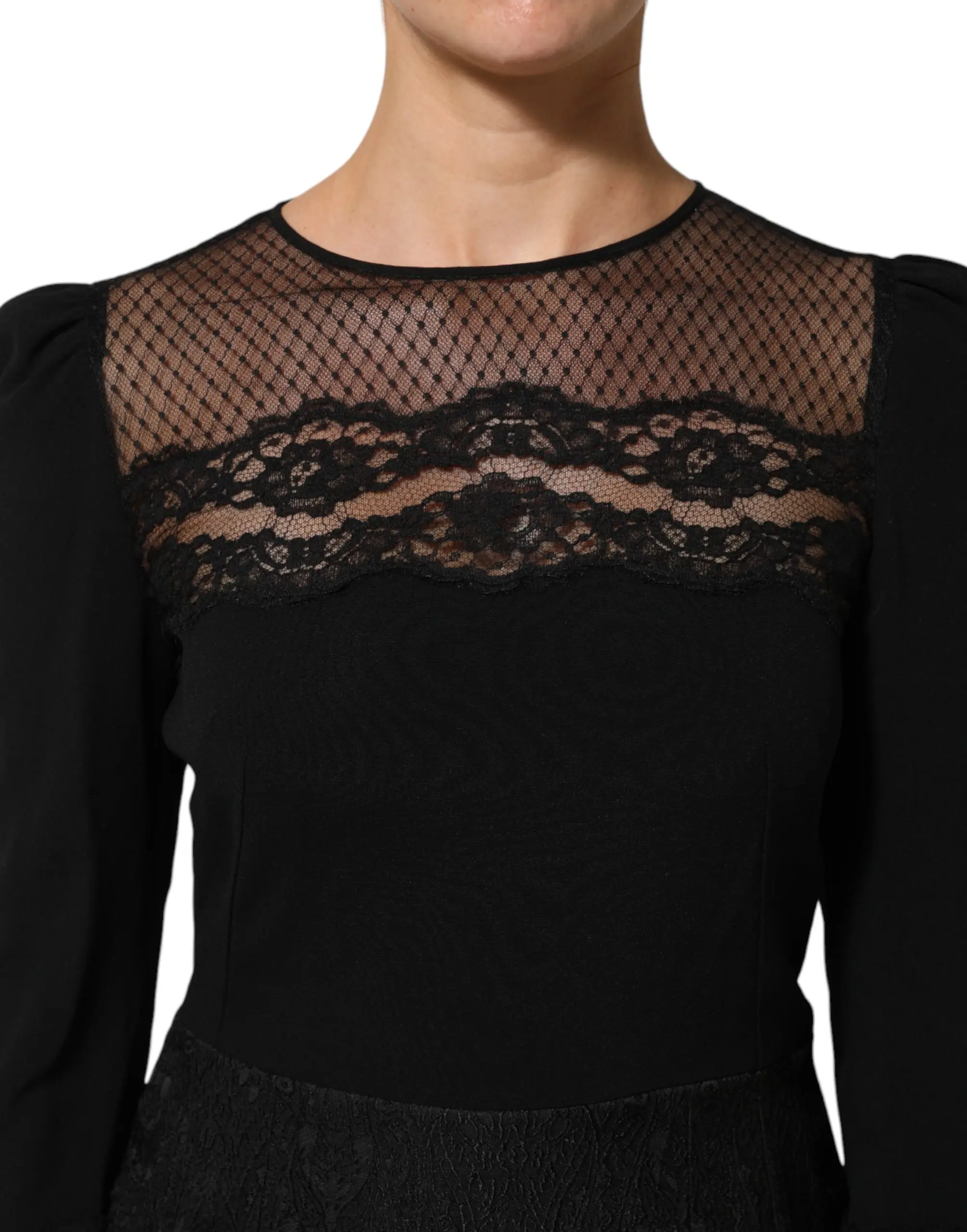 Qoragulli dantelli Sheath A-line ko'ylak Dolce & Gabbana