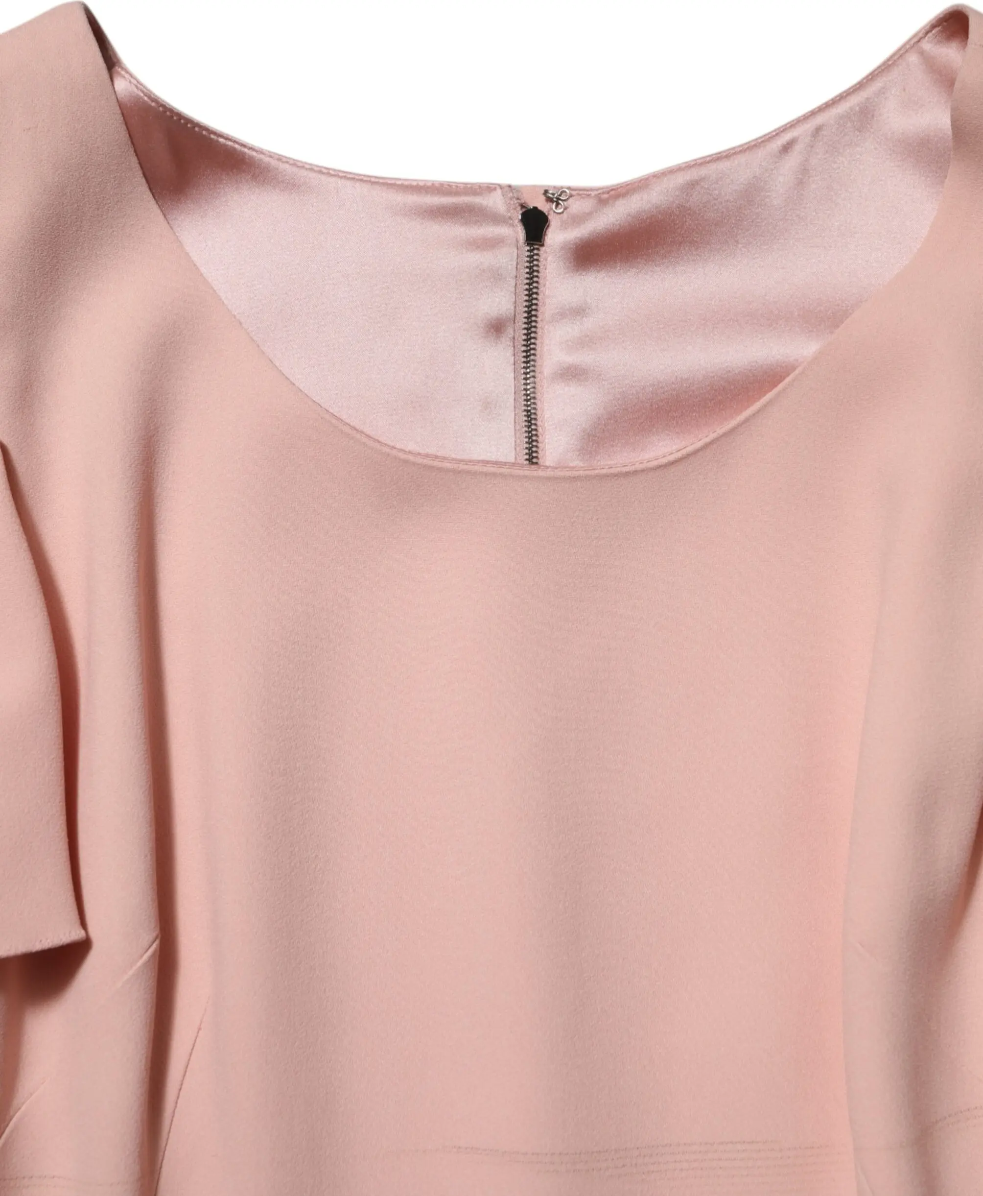 Pink Viscose Sheath Midi Dress by Dolce & Gabbana