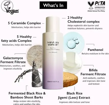 Haruharu Wonder Black Rice Probiotics Barrier Essence Namlagich