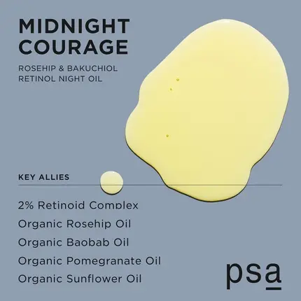 Psa Midnight Courage Retinoid Kechasi Yog'i
