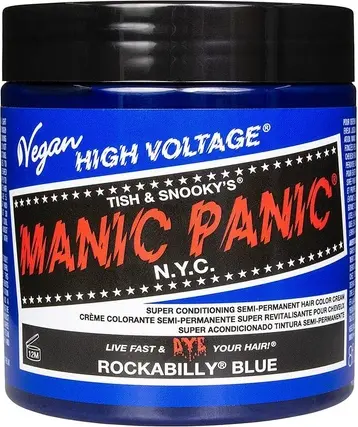 Soch uchun "Manic Panic High Voltage Rockabilly Blue" krem-bo'yog'i