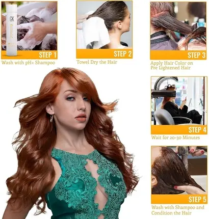Hair Color Cream GK Hair Global Keratin Intense Dark Blonde