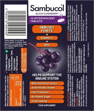 Effervescent Tablets Sambucol Immuno Forte