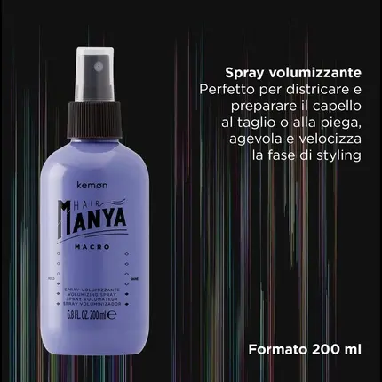 Лак для волос Kemon Hair Manya Macro Volumizing Spray