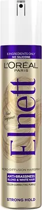 Лак для волос L'Oreal Professional Elnett Anti-Brassiness с коррекцией цвета, фиолетовый, с микрораспылением