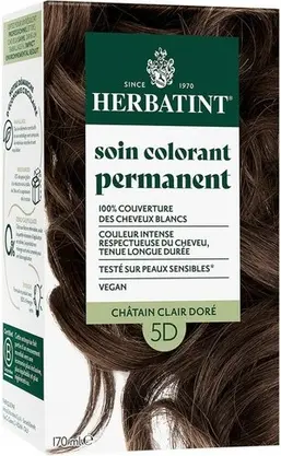 Permanent Hair Dye Herbatint Gentle Solution for Hair