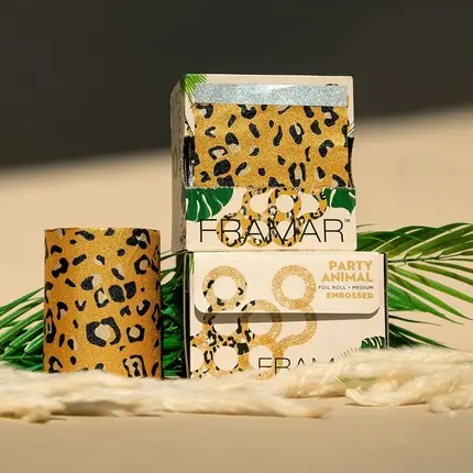 Hair Foil Framar Leopard Embossed Roll
