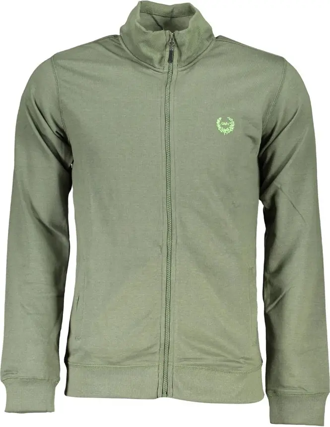 Green Cotton Sweatshirt Diego Venturino