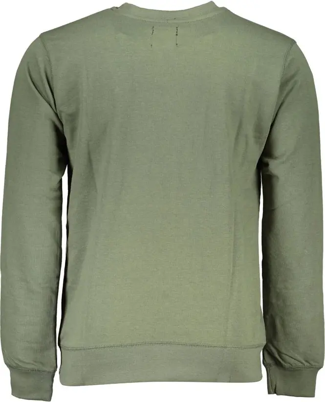 Green Cotton Sweatshirt Diego Venturino