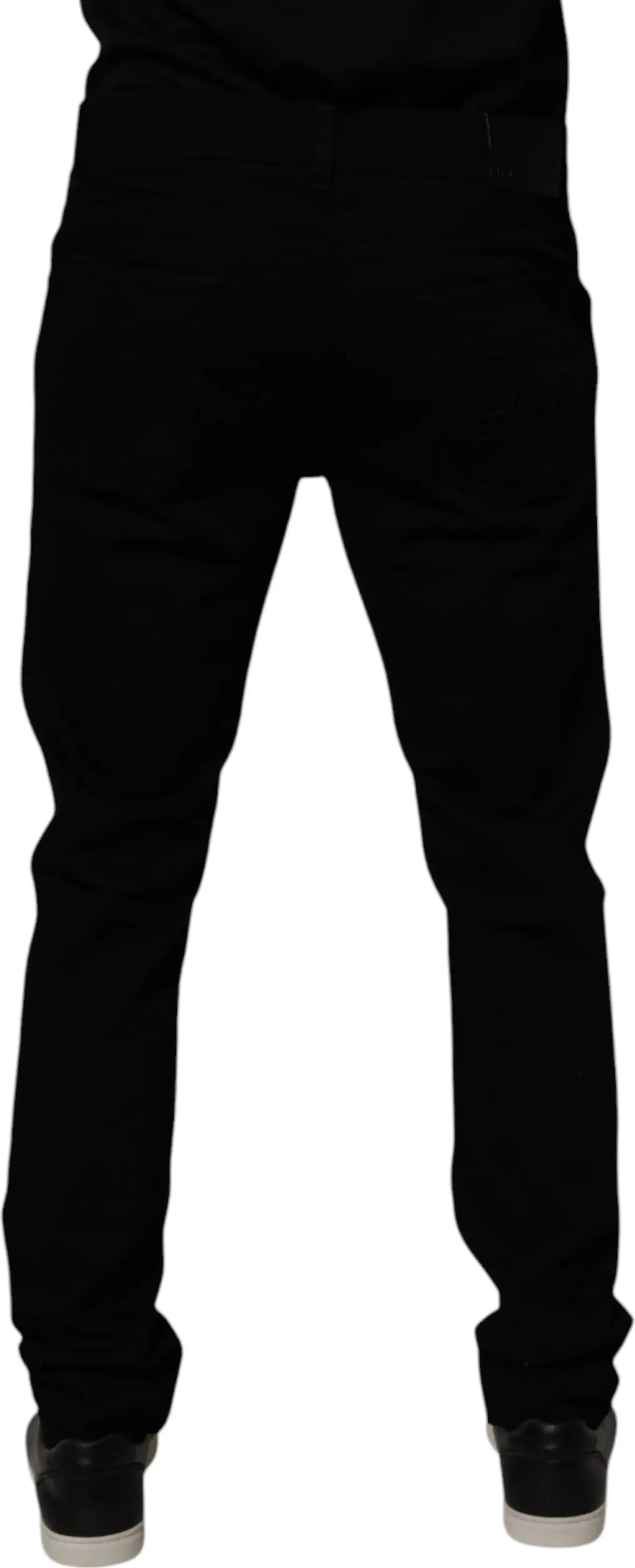 Black Cotton Stretch Skinny Men Denim Jeans