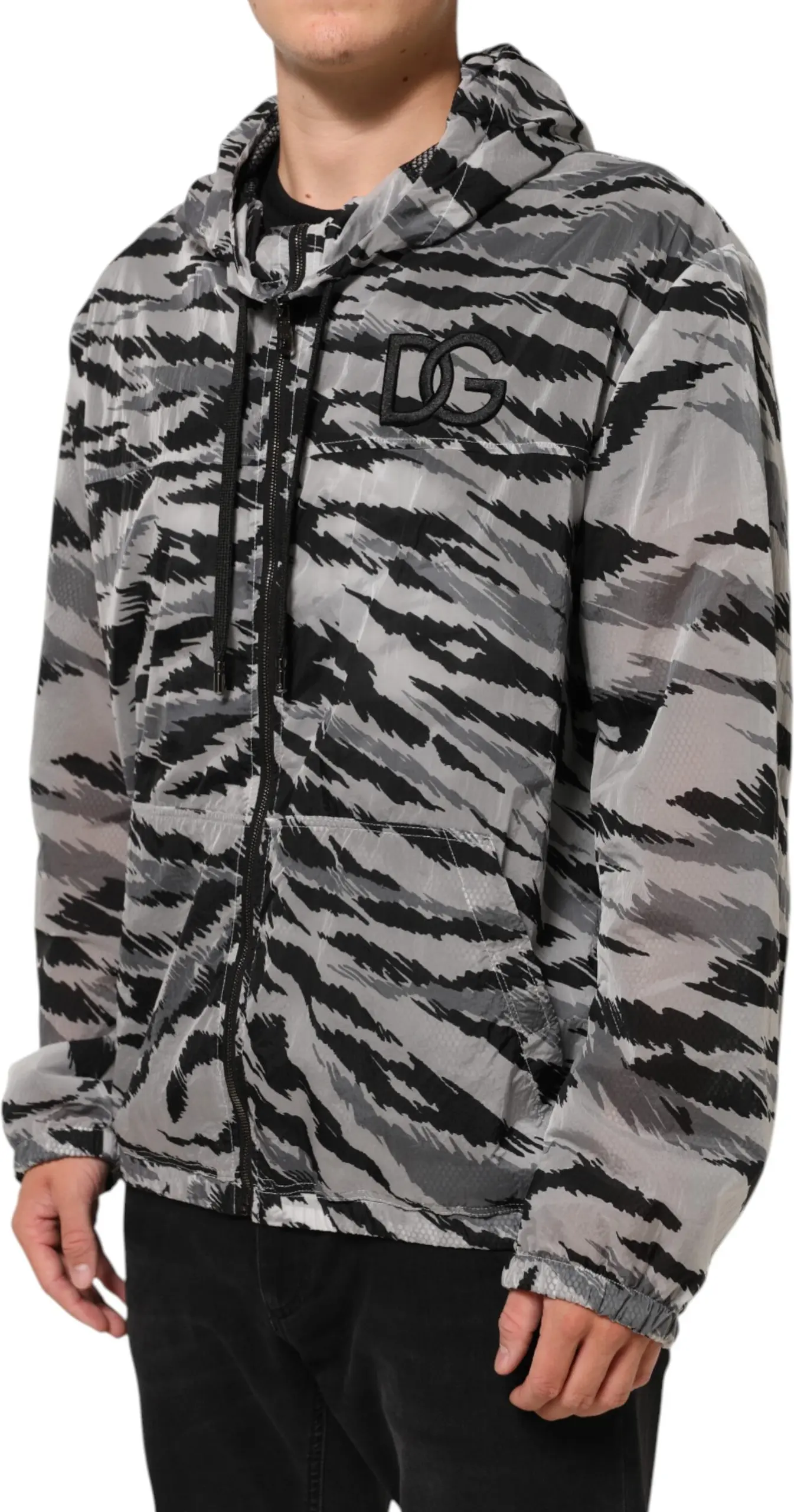 Dolce & Gabbana Hooded Sweatshirt Jacket