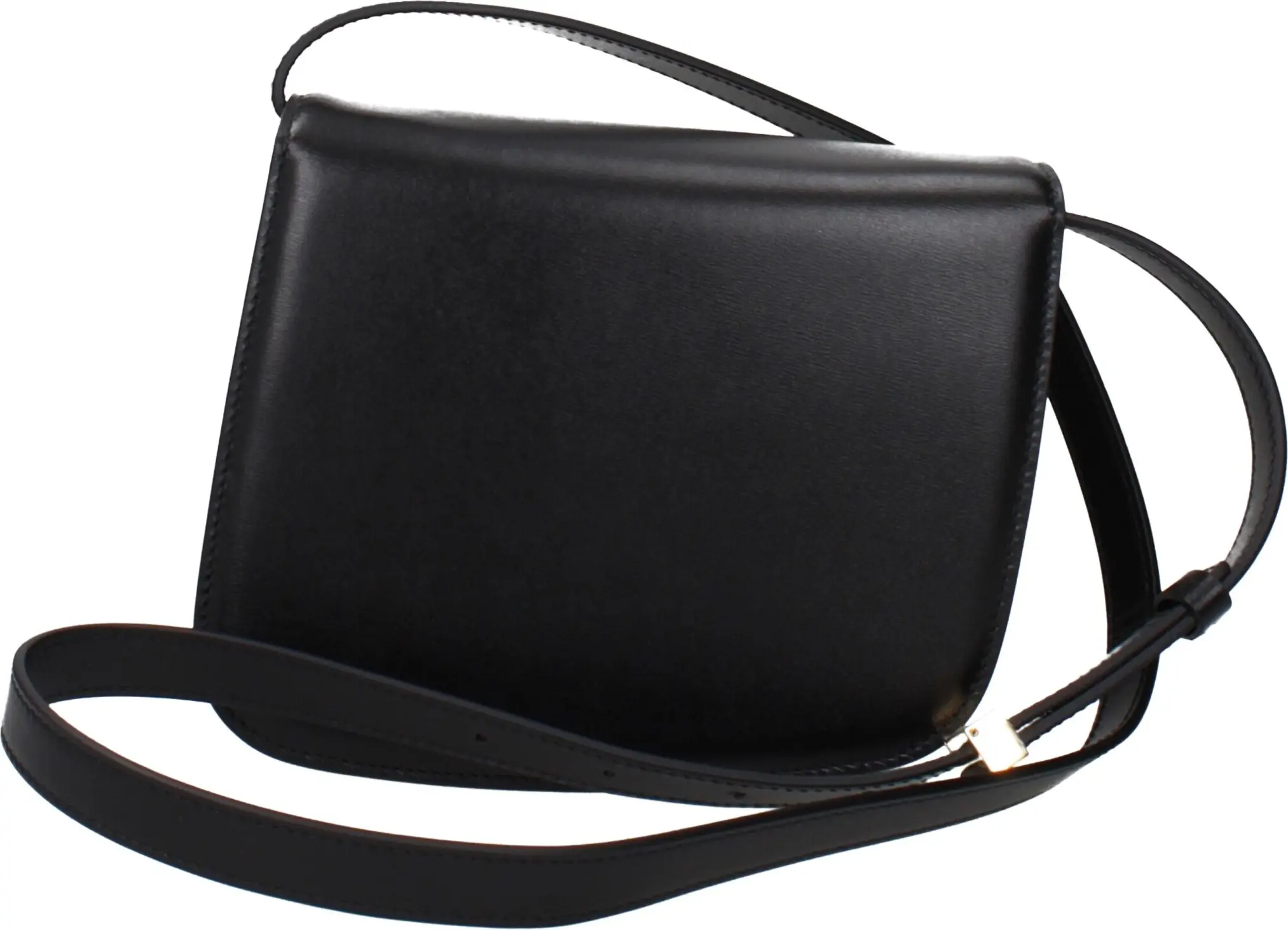 Черная кожаная сумка через плечо Salvatore Ferragamo