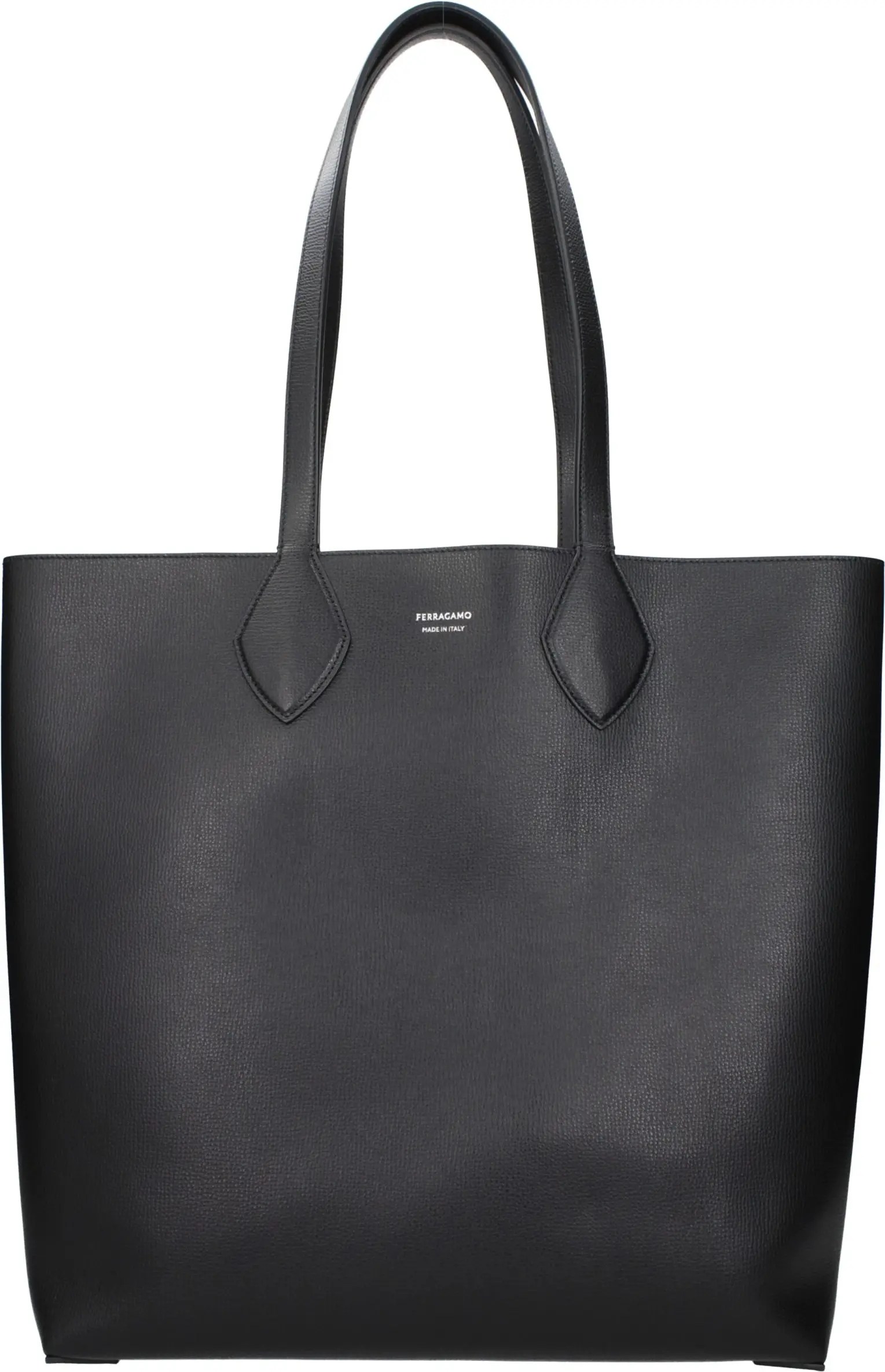 Salvatore Ferragamo Qora Charmdoqli Sumka