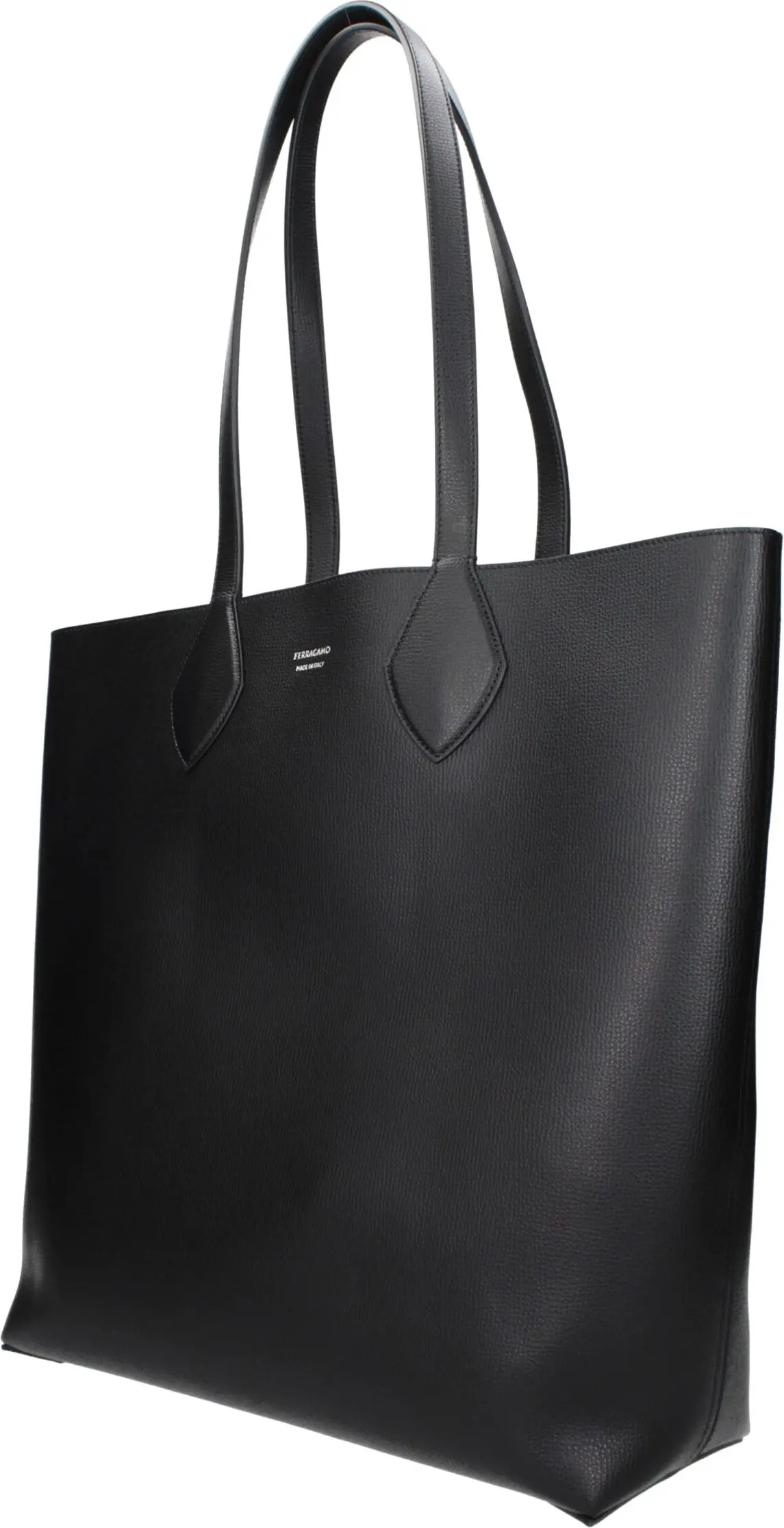 Salvatore Ferragamo Qora Charmdoqli Sumka