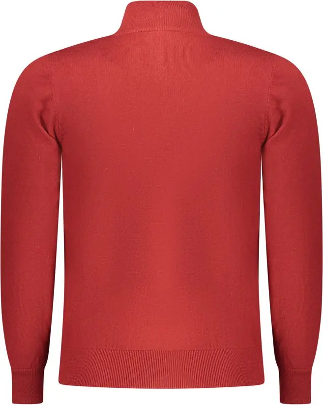 Red Wool Men Sweater