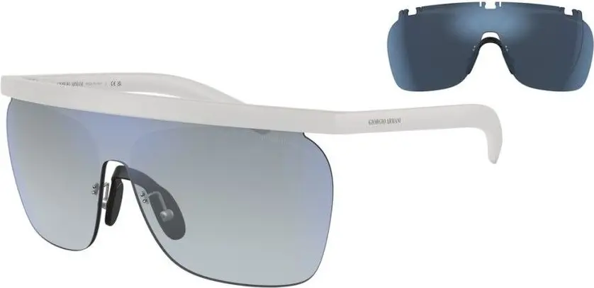 White Acetate Sunglasses Giorgio Armani