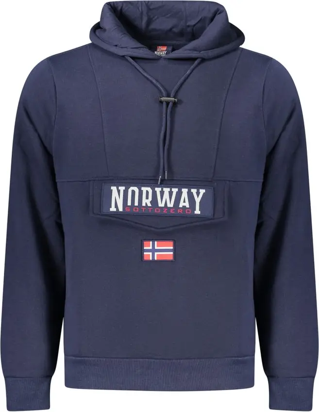 Geographical Norway ko'k rangli paxta sweatshirt