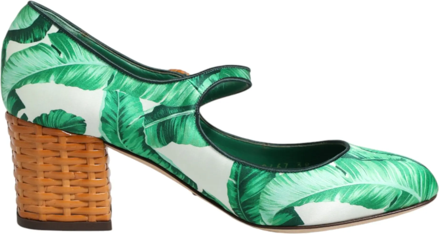 Dolce & Gabbana Yashil Ipak Mary Janes Sandoz